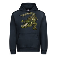 Navy alligator Urban Hoodie - BarkalooDesign