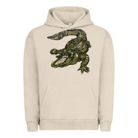 Pigment French Oak alligator Urban Hoodie - BarkalooDesign