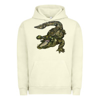 Pigment Pistachio alligator Urban Hoodie - BarkalooDesign