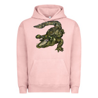 Pigment Salmon alligator Urban Hoodie - BarkalooDesign