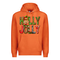 Carrot Holly Jolly elf gnome Premium Hoodie - NancyCooperArtShop
