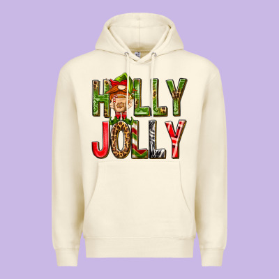 Holly Jolly Elf Gnome Premium Hoodie Designed By Nancycooperartshop