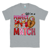 Heather Grey we're a perfect match Classic Tee - OliviaCreatesArt