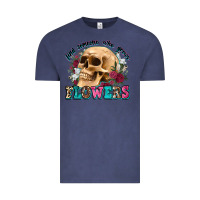 Vintage Denim find someone who grows flowers Vintage Tee - Zillion Design Studio