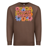 Chestnut choose happy Premium Sweatshirt - MaliasSmallBusiness