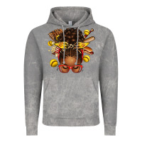 Cloud Rock softball afro messy bun Vintage Hoodie - texasbilliewilder
