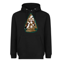 Black cowhide leopard arrowhead Heavyweight Hoodie - Jasminsmagicworld