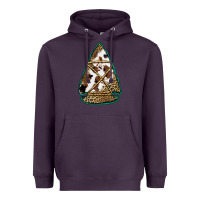 Plum cowhide leopard arrowhead Heavyweight Hoodie - Jasminsmagicworld