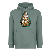 Sage cowhide leopard arrowhead Heavyweight Hoodie - Jasminsmagicworld