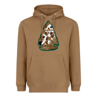 Toasted Coconut cowhide leopard arrowhead Heavyweight Hoodie - Jasminsmagicworld