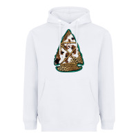 White cowhide leopard arrowhead Heavyweight Hoodie - Jasminsmagicworld