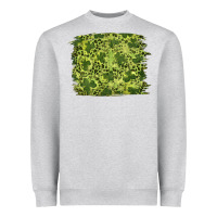 Heather Grey st patrick's day shamrock leopard background Heavyweight Sweatshirt - RanaPortraitStore