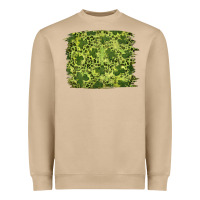 Mushroom st patrick's day shamrock leopard background Heavyweight Sweatshirt - RanaPortraitStore