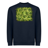 Navy st patrick's day shamrock leopard background Heavyweight Sweatshirt - RanaPortraitStore