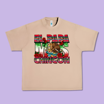 El Papa Mas Chingon Urban Heavy Tee Designed By Texasbilliewilder