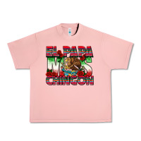 Salmon El Papa Mas Chingon Urban Heavy Tee - texasbilliewilder