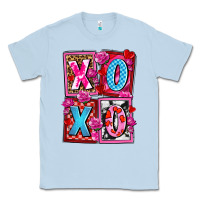 Dusty Blue xoxo with roses and candies olivia Classic Tee - OliviaCreatesArt