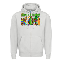 Dove Grey st patricks one lucky mini Zipper Hoodie - AdoDesignShop