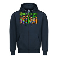 Navy st patricks one lucky mini Zipper Hoodie - AdoDesignShop