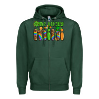 Sports Green st patricks one lucky mini Zipper Hoodie - AdoDesignShop
