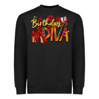 Black birthday diva Heavyweight Sweatshirt - Zillion Design Studio