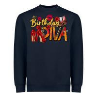 Navy birthday diva Heavyweight Sweatshirt - Zillion Design Studio