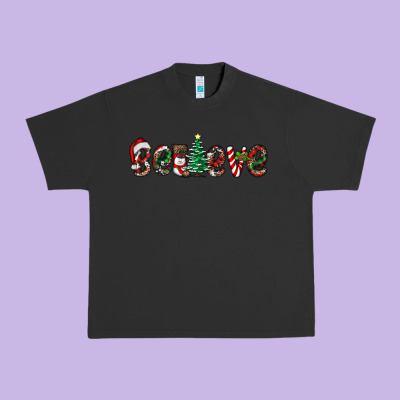 Christmas Believe Urban Heavy Tee Designed By Ranaportraitstore