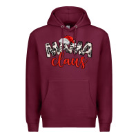 Burgundy Mama Claus Premium Hoodie - MaliasSmallBusiness