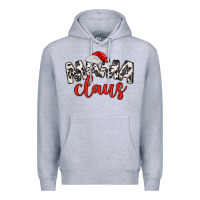Heather Grey Mama Claus Premium Hoodie - MaliasSmallBusiness