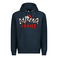 Navy Mama Claus Premium Hoodie - MaliasSmallBusiness
