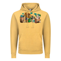 Western Coffee Cups Vintage Hoodie | Teevron