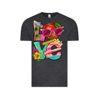 Vintage Black love summer teacher Vintage Tee - texasbilliewilder