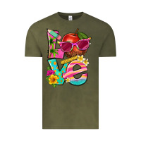 Vintage Olive love summer teacher Vintage Tee - texasbilliewilder
