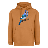 Meerkat Blue Jay Bird Heavyweight Hoodie - LillyAllenDesigns