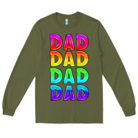 Army Green lgbtq dad Long Sleeve Tee - HRA Design Shop