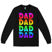 Black lgbtq dad Long Sleeve Tee - HRA Design Shop