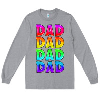 Heather Grey lgbtq dad Long Sleeve Tee - HRA Design Shop