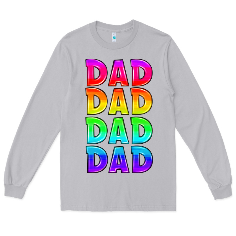 Lgbtq Dad Long Sleeve Tee by HRA Design Shop | Teevron