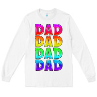 White lgbtq dad Long Sleeve Tee - HRA Design Shop
