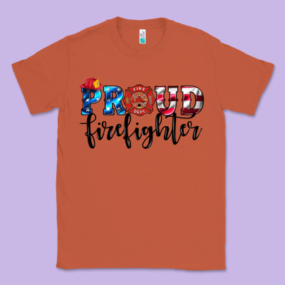 Proud Firefighter Classic Tee Designed By Hra Design Shop