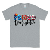 Heather Grey proud firefighter Classic Tee - HRA Design Shop