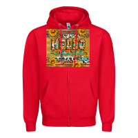 Red western hello fall tumbler Zipper Hoodie - Artiststas