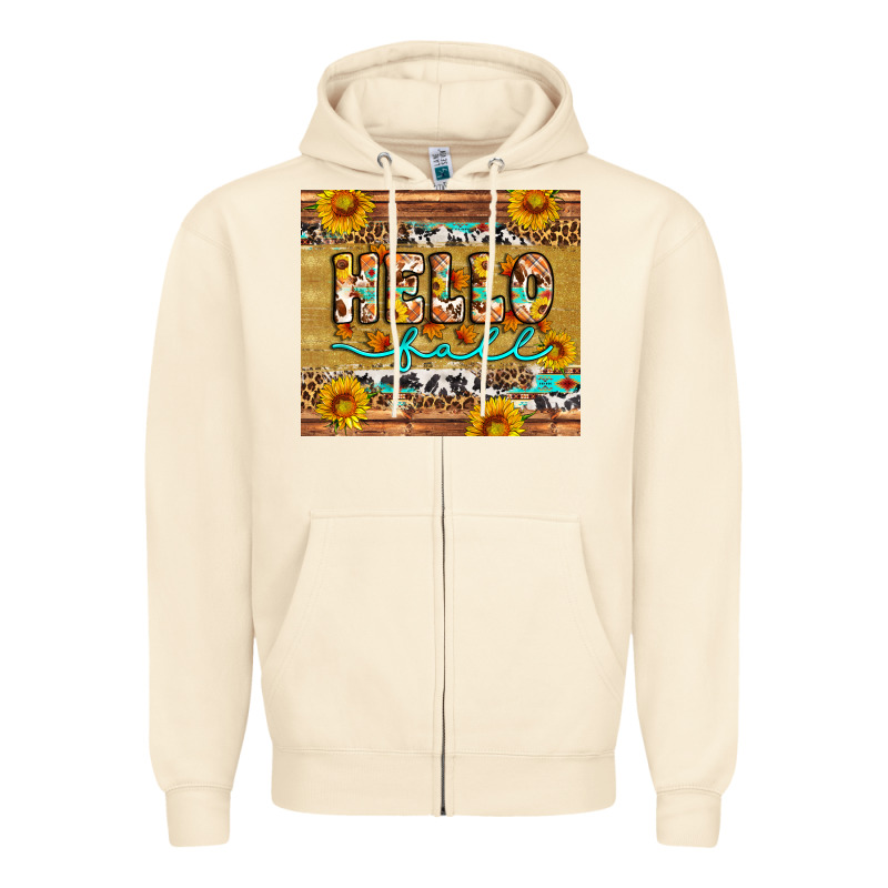 Western Hello Fall Tumbler Zipper Hoodie by Artiststas | Teevron