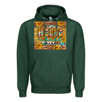 Sports Green western hello fall tumbler Zipper Hoodie - Artiststas