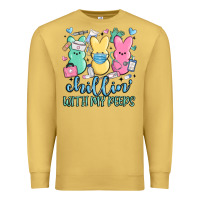 Antique Gold chillin with my peeps Premium Sweatshirt - MaliasSmallBusiness