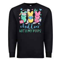 Black chillin with my peeps Premium Sweatshirt - MaliasSmallBusiness