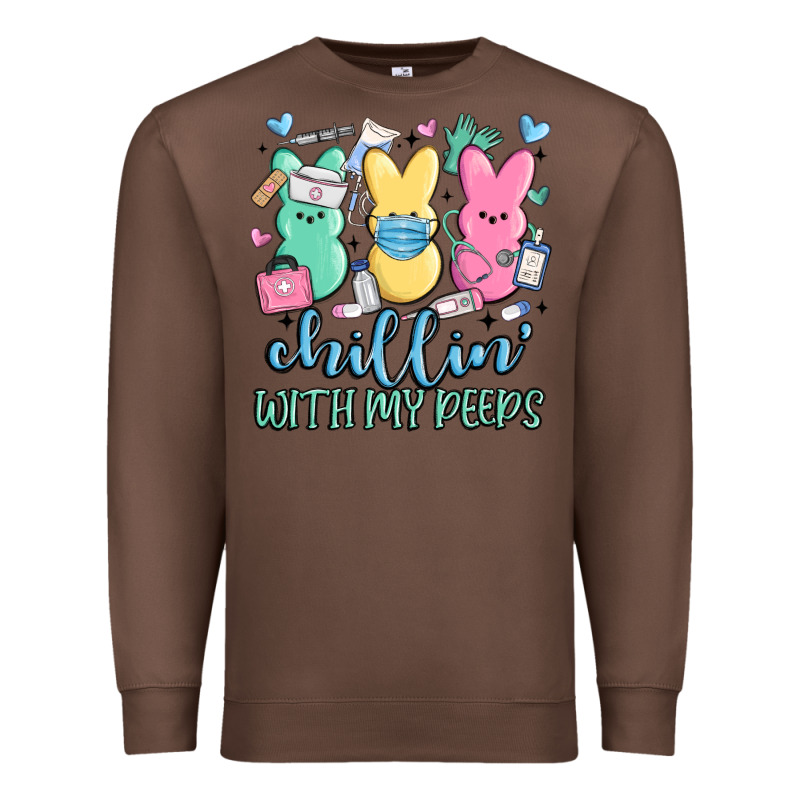 Chillin With My Peeps Premium Sweatshirt by MaliasSmallBusiness | Teevron
