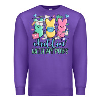 Purple chillin with my peeps Premium Sweatshirt - MaliasSmallBusiness