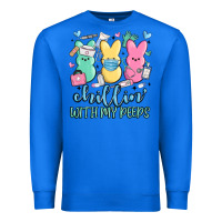 True Royal chillin with my peeps Premium Sweatshirt - MaliasSmallBusiness
