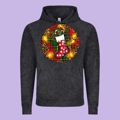 Vintage Hoodie Santa Stocking Christmas